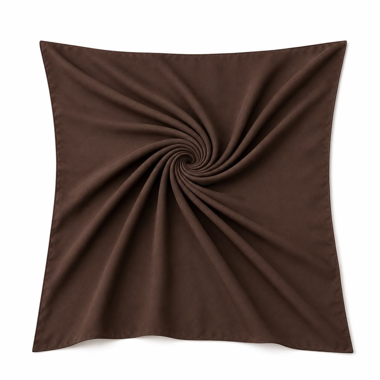 SITRA Acı Kahve Medine İpeği Eşarp 110×110 cm – Tok ve Kolay Şekil Alan Kare Eşarp