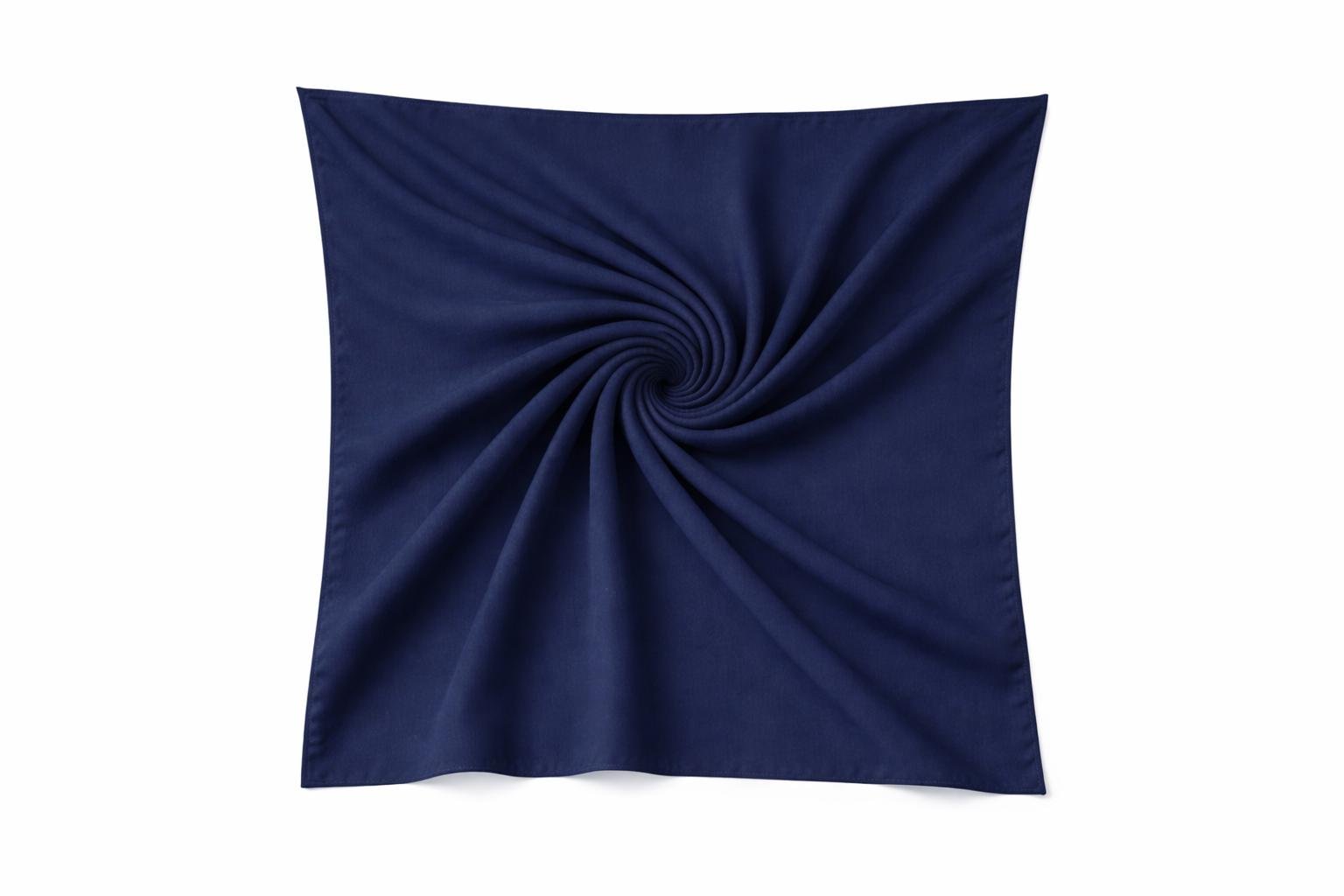 SITRA Lacivert Medine İpeği Eşarp 110×110 cm – Tok ve Kolay Şekil Alan Kare Eşarp