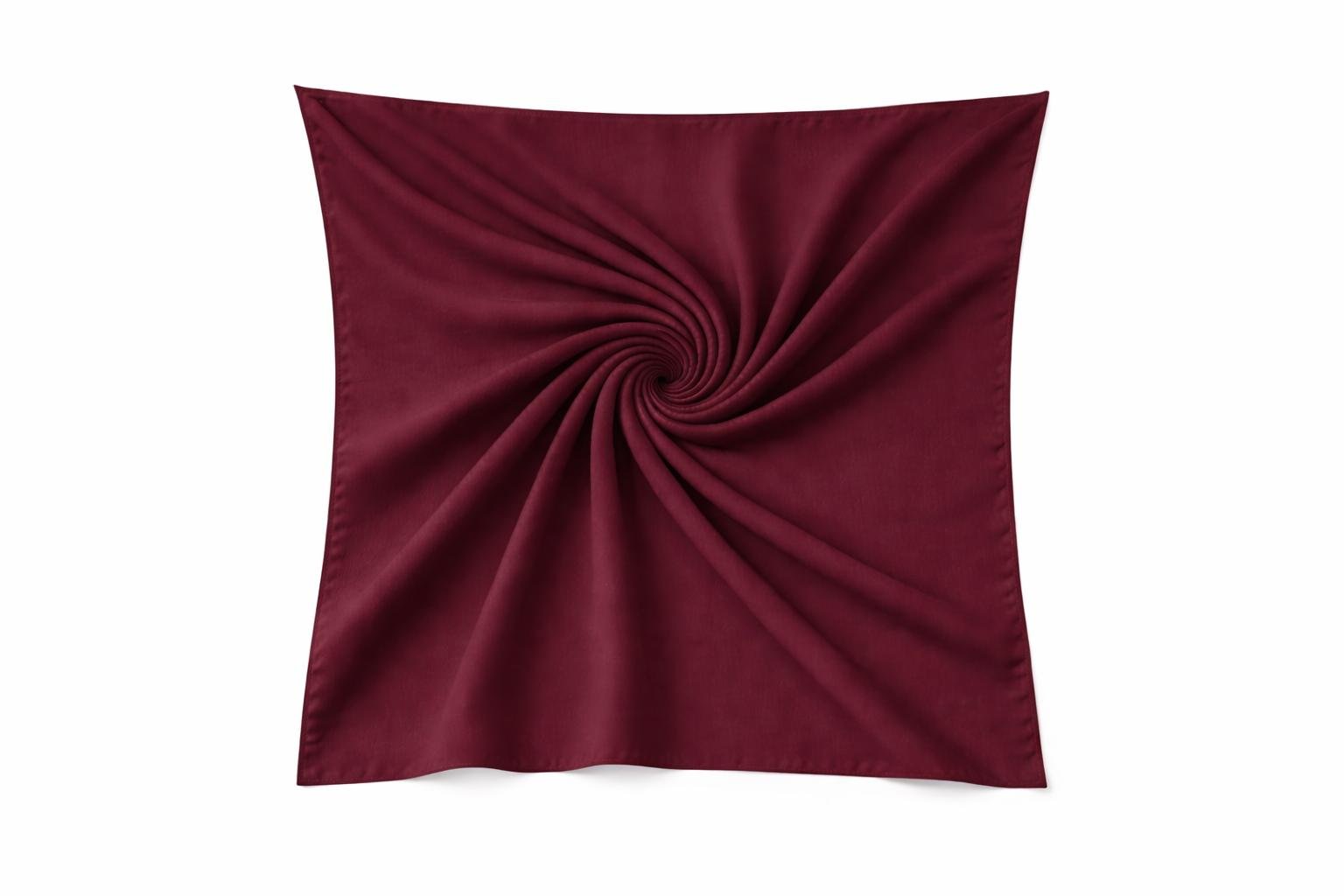 SITRA Bordo Medine İpeği Eşarp 110×110 cm – Tok ve Kolay Şekil Alan Kare Şal