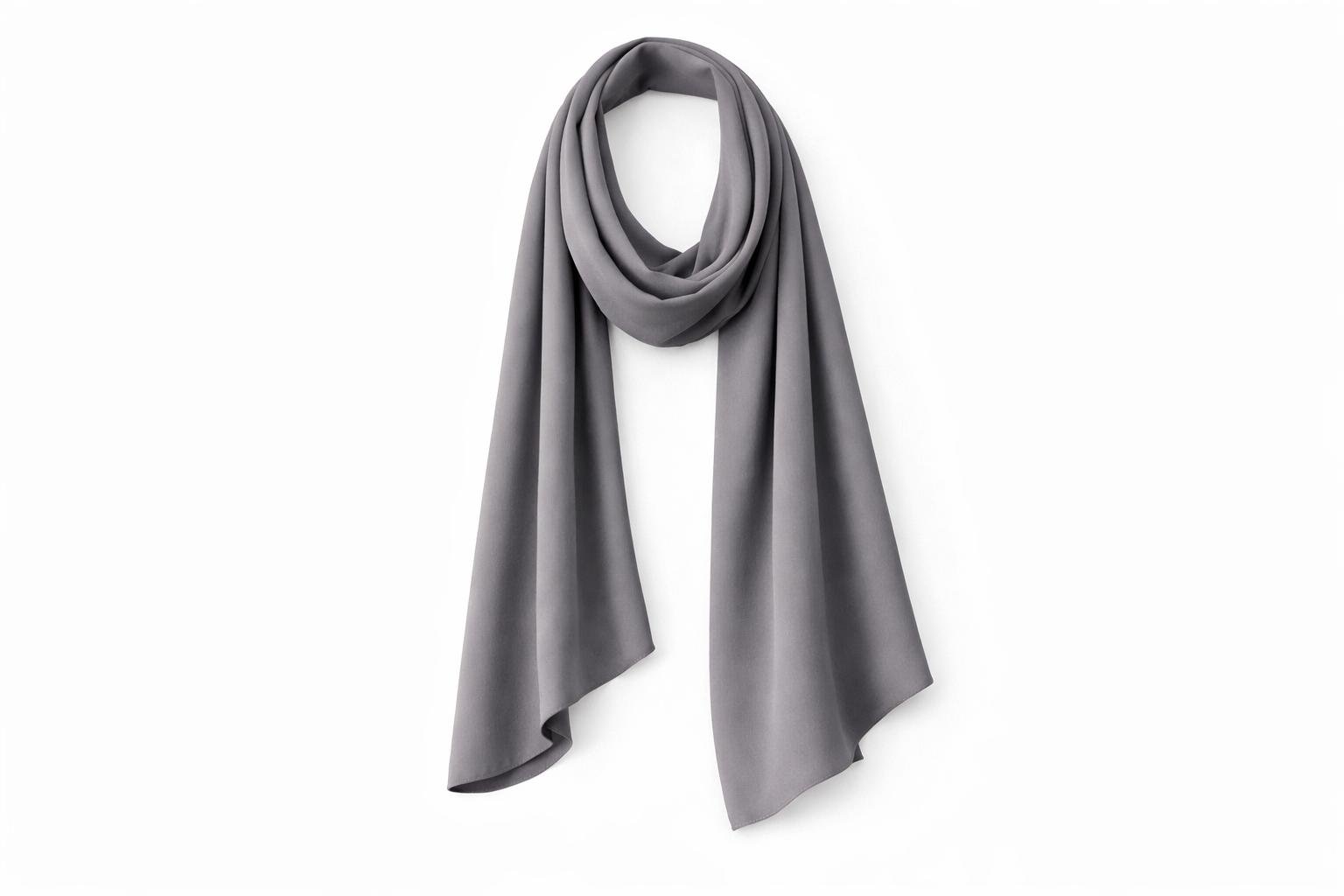 SITRA Füme Medine İpeği Şal 75×200 cm – Kaymaz Tok Duruşlu Tesettür Şal