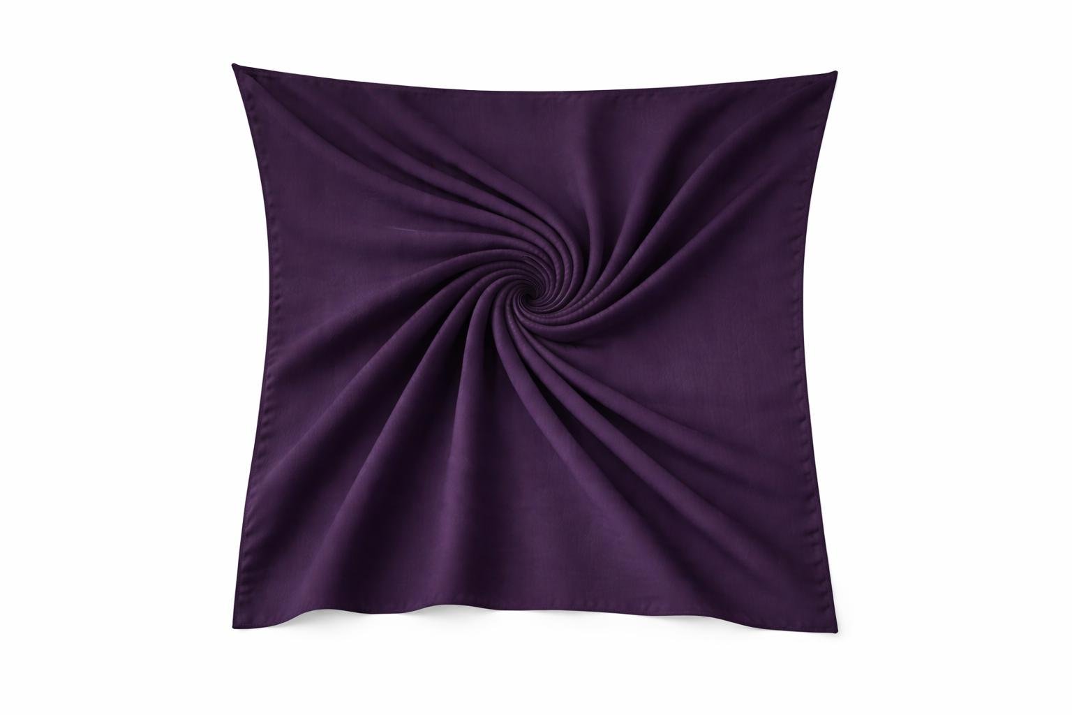 SITRA Koyu Mor Medine İpeği Eşarp 110×110 cm – Tok ve Kolay Şekil Alan Kare Eşarp